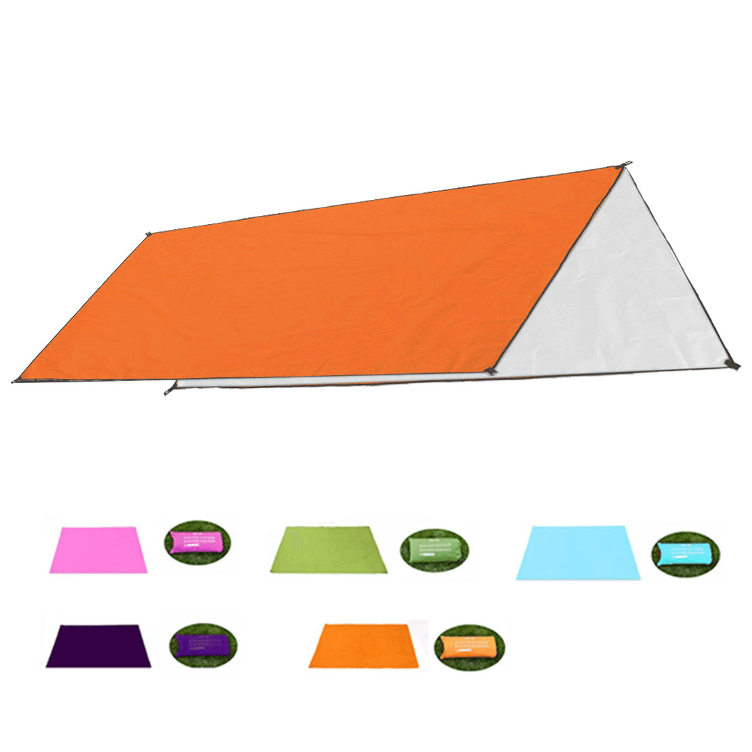 3X3M Multifunction Anit-Uv Tent Tarp Rain Sun Shade Awning Shelter Hammock Picnic Mat for Camping Hiking Travel - MRSLM