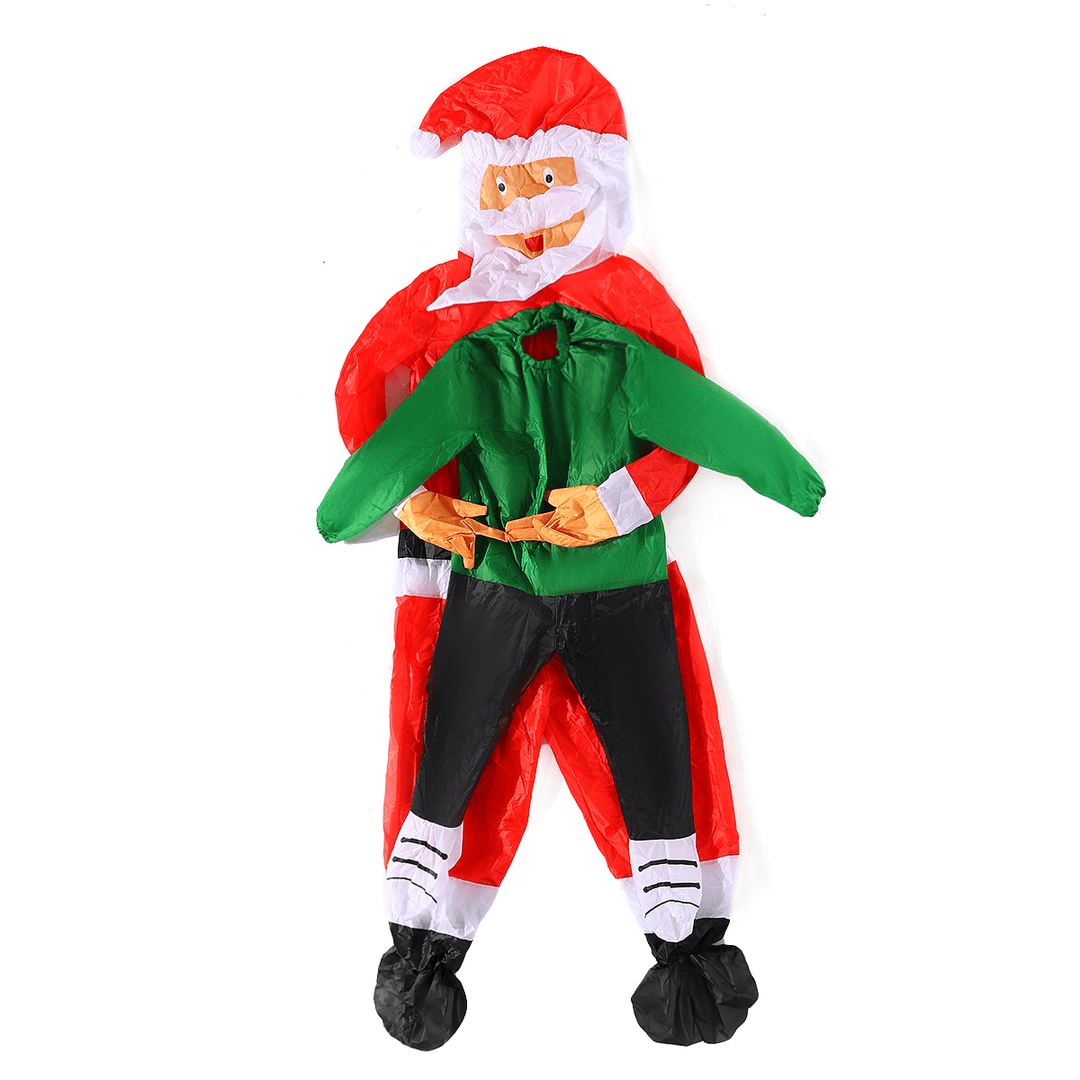 Christmas Adult Inflatable Santa Claus Funny Clothing Props Costume Adult Funny Blow up Suit Party Fancy Dress Unisex Costume for Women Men - MRSLM