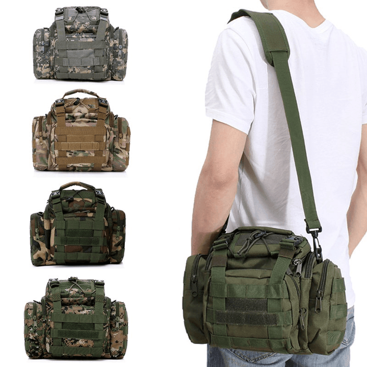 Outdoor Tactical Molle Backpack Camera Shoulder Pack Bag Waist Pouch Hiking Camping Travel Handbag - MRSLM