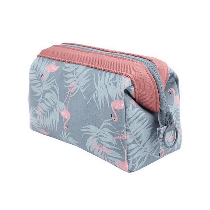 New Women Portable Cute Multifunction Beauty Flamingo Cosmetic Bag Travel Organizer Case Makeup Make up Wash Pouch Toiletry Bag - MRSLM