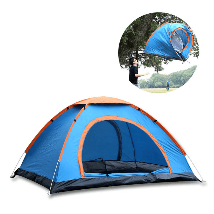 Outdoor Double 2 Persons Camping Tent Automatic Single Layer Beach Sunshade Canopy - MRSLM