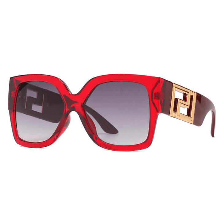 Trendy Retro Sunglasses Square Frame Fashion Sunglasses - MRSLM