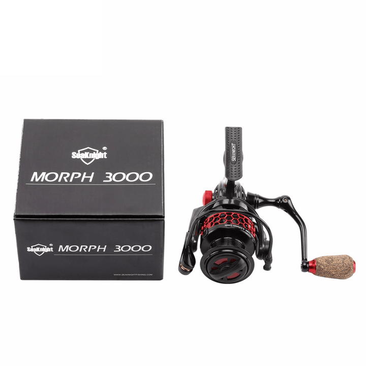 Seaknight MORPH 2000 3000 5.2:1 10+1BB Spinning Fishing Reel C60 Carbon Fiber 8/10KG Fish Wheel - MRSLM