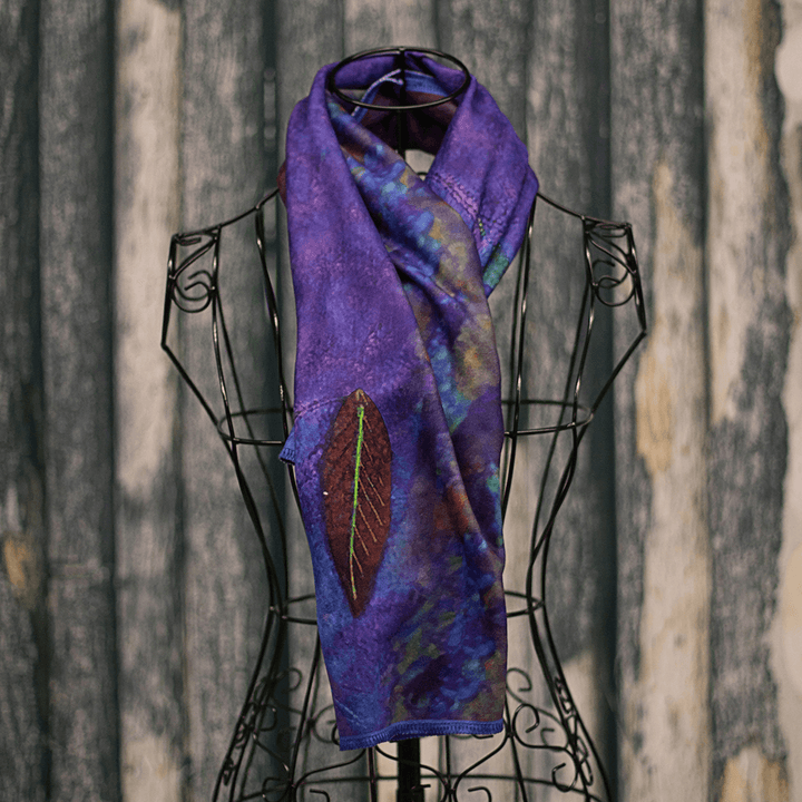 Women'S Blue Casual Color Block Scarves & Shawls Scarf - MRSLM