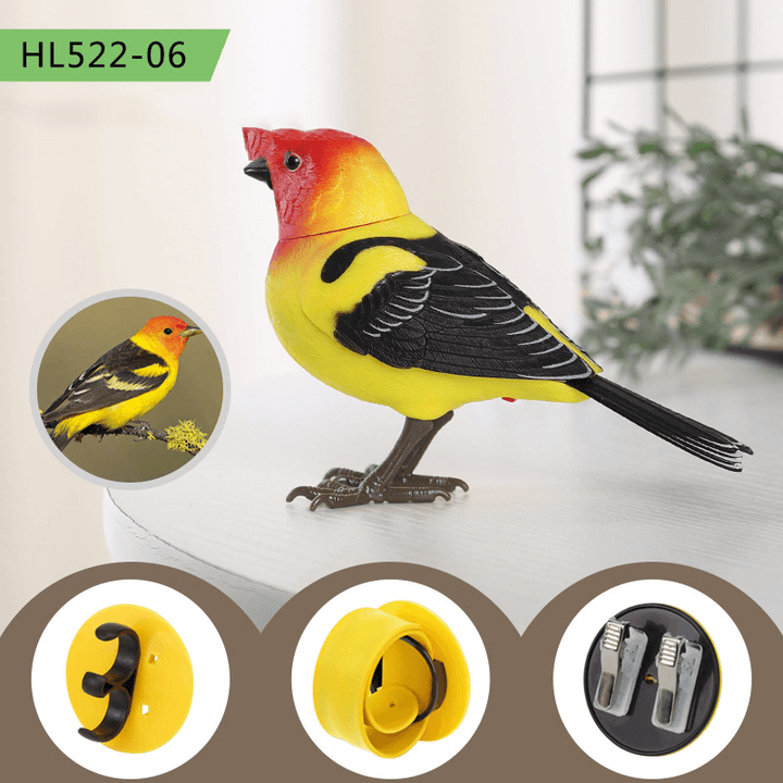 The Simulation Electric Singing Bird Toy Will Call and Move - MRSLM