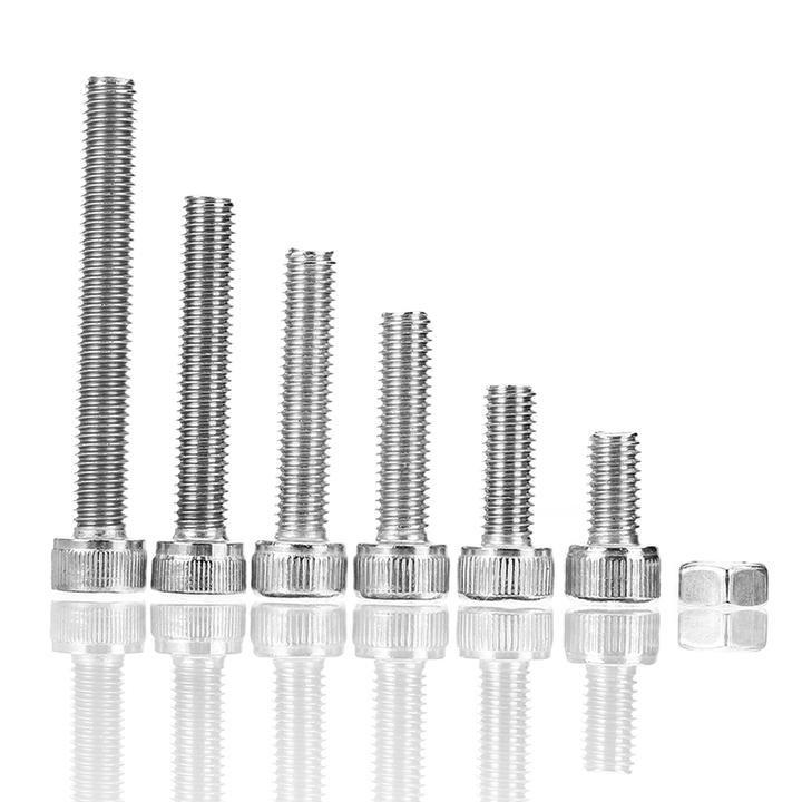 Suleve™ M5SH3 110Pcs M5 Stainless Steel 10-40Mm Hex Socket Cap Screw Allen Bolt Assortment Kit - MRSLM