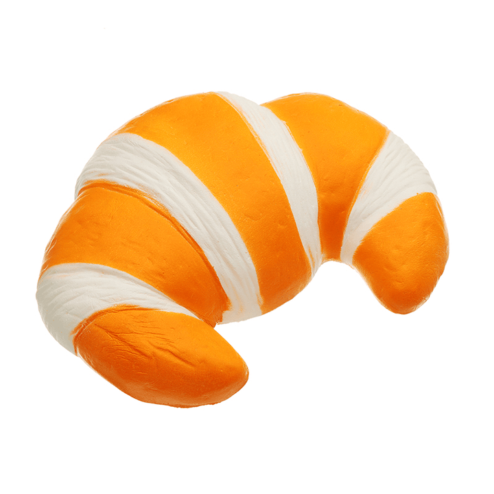 Squishyfun Jumbo Croissant Squishy Bread Super Slow Rising 18X12Cm Squeeze Collection Toy Fun Gift - MRSLM