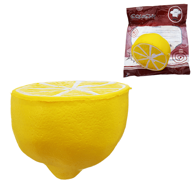 Squishy Half Lemon Soft Toy 10Cm Slow Rising with Original Packaging Birthday Festival Gift - MRSLM