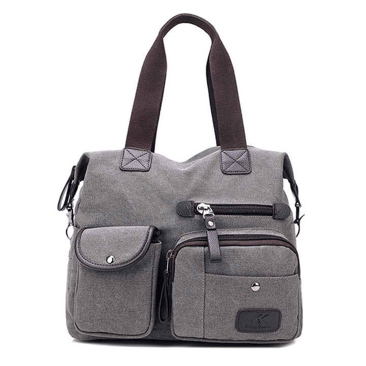 Women Canvas Large Capacity Sport Travel Crossbody Bag - MRSLM