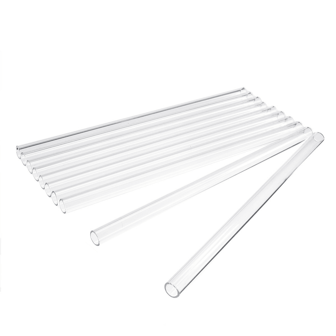 10Pcs 250Mm OD 10Mm 1.5Mm Thick Wall Borosilicate Glass Blowing Lab Tube - MRSLM