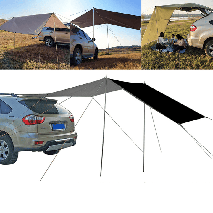 Car Side Awning Waterproof Uv-Proof Rooftop Tent Canopy for Outdoor Camping Travel - MRSLM