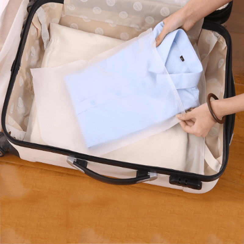 Ipree® 10Pcs/Set Transparent Storage Bag Travel Waterproof Dustproof Sealed Clothing Organizer - MRSLM