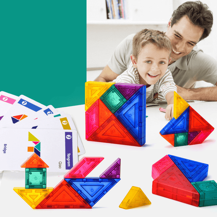 Children'S Toy Tangram Benefit Magnetic Puzzle - MRSLM