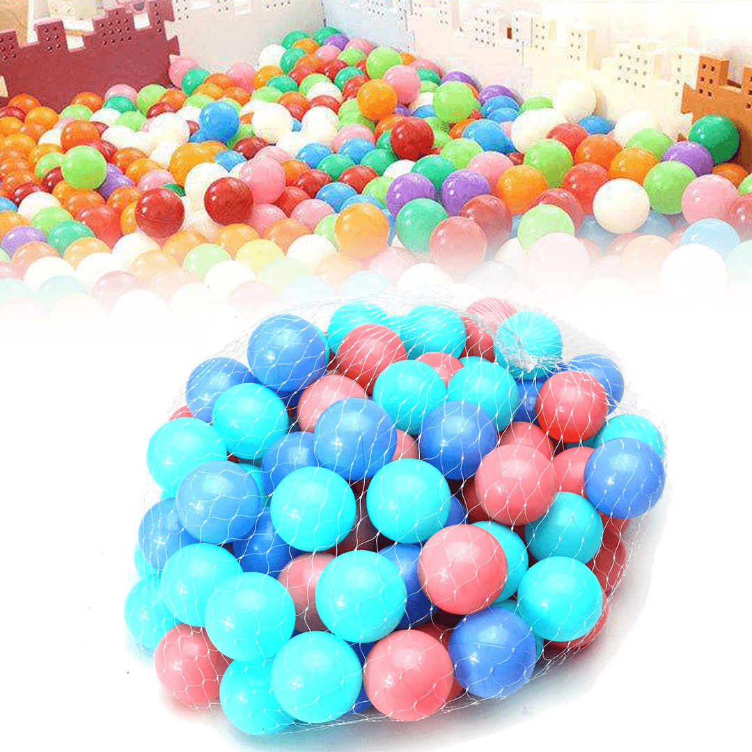 100Pcs Colorful Ball Soft Plastic Ocean Ball Baby Kid Swim Pool Pit Toy - MRSLM