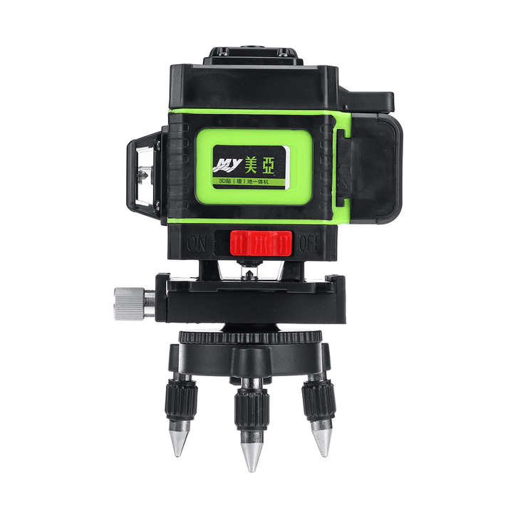 12 Greeen Lines Laser Level Measuring Devicesline 360 Degree Rotary Horizontal and Vertical Cross Laser Level with Base - MRSLM