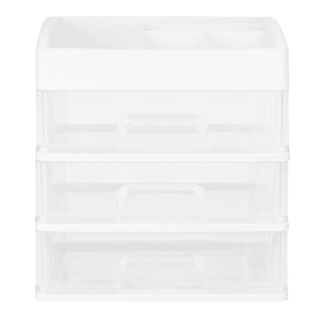 1/2/3 Layers Plastic Desktop Organizer Drawer Makeup Holder Box Make Sundry Storage Box Container - MRSLM