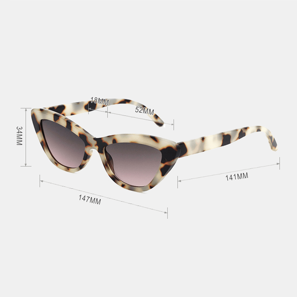 Women Resin Cat Eye Outdoor Cycling Fishing Running UV Protection Sunglasses - MRSLM