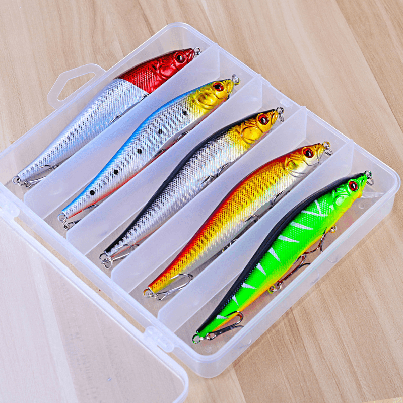 ZANLURE 5Pcs/Set 140Mm 20.5G Minnow Fishing Lure Artificial Hard Baits Carp Fishing Baits - MRSLM