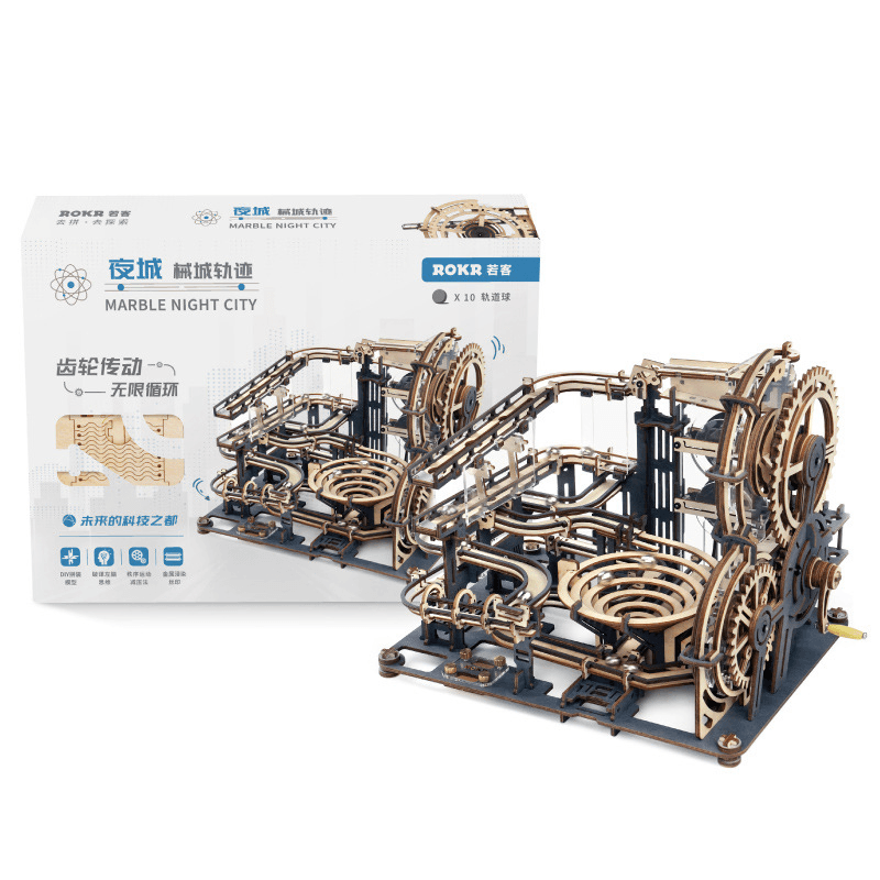 Assembled Model Wooden Mechanical Transmission Diy Manual Assembly - MRSLM