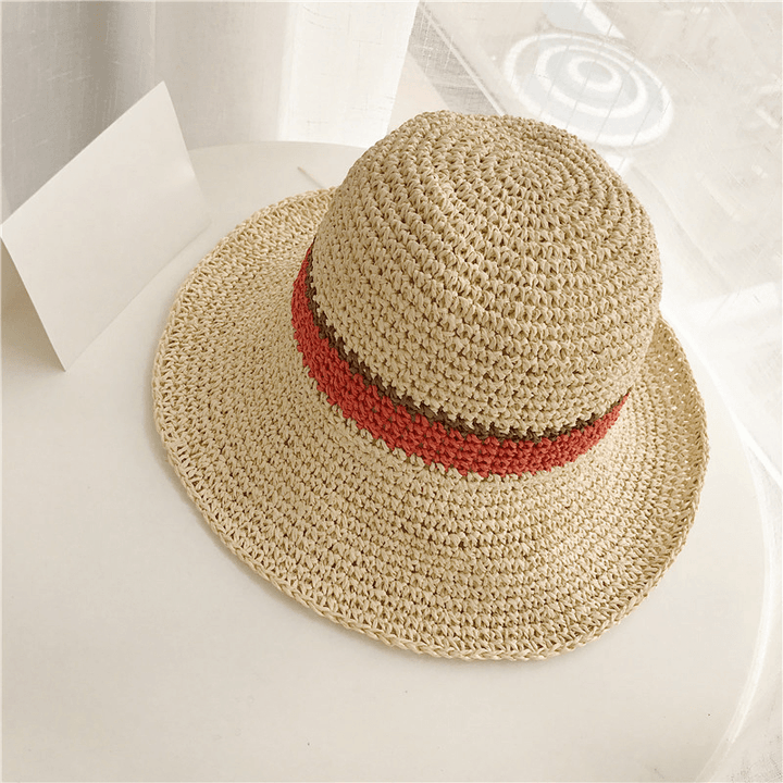 Women Outdoor Foldable Adjustable Straw Hat - MRSLM