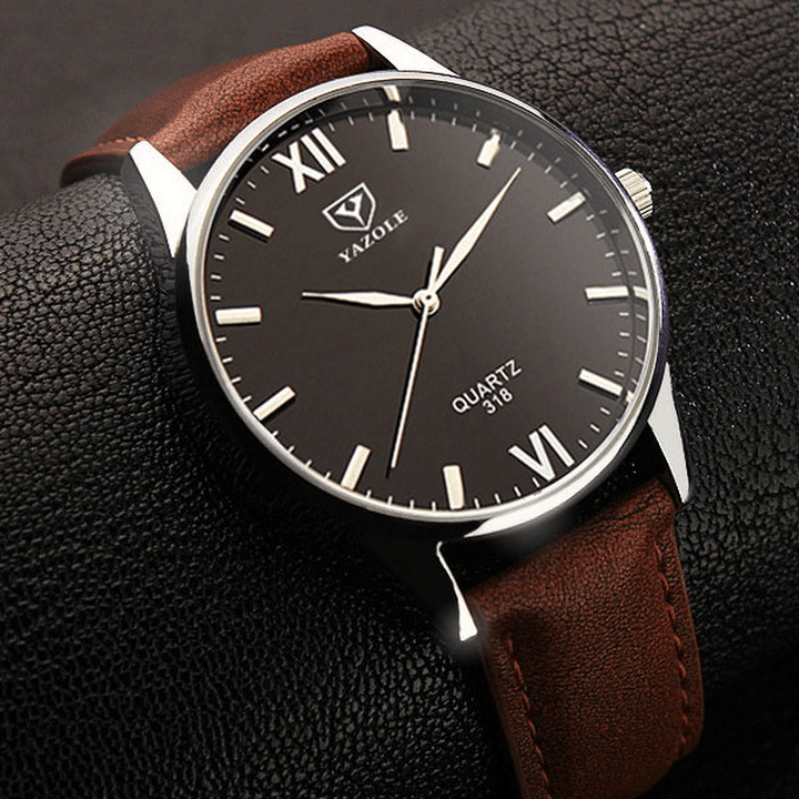 YAZOLE 318 Men Watch Luminous Display Casual Style Clock Quartz Watches - MRSLM