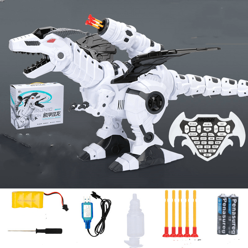 Boy Remote Control Dinosaur Can Spray Electric Can Breathe Fire - MRSLM