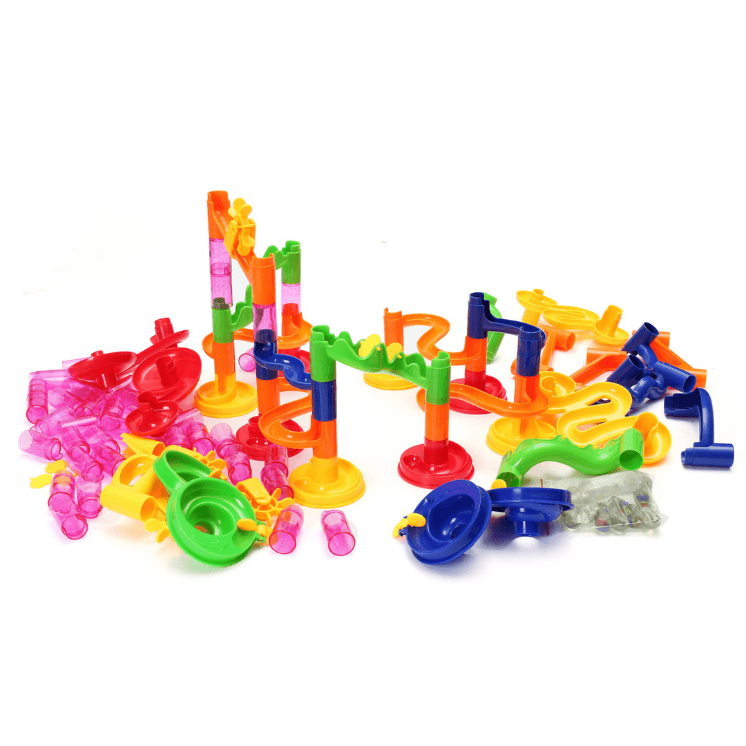 FUNTOK Kids DIY Track Ball Toy Building Blocks Intelligence Development Children Race Track Toys Gift for 3+Years Old - MRSLM