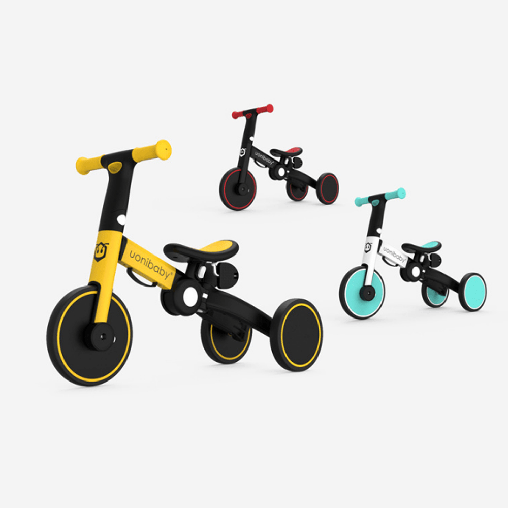 UONIBABY 4-In-1 Kid Tricycle Folding Children Balance Bike Baby Push Scooter Baby Stroller for 1-6 Years Old - MRSLM