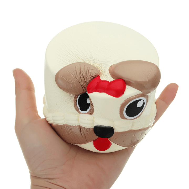 Dog Head Squishy 9*6CM Slow Rising with Packaging Collection Gift Soft Toy - MRSLM