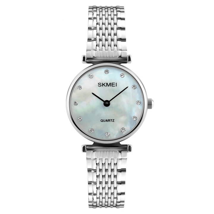 SKMEI 1223 Rhinestones Waterproof Ladies Wrist Watch Casual Style Dress Quartz Watches - MRSLM