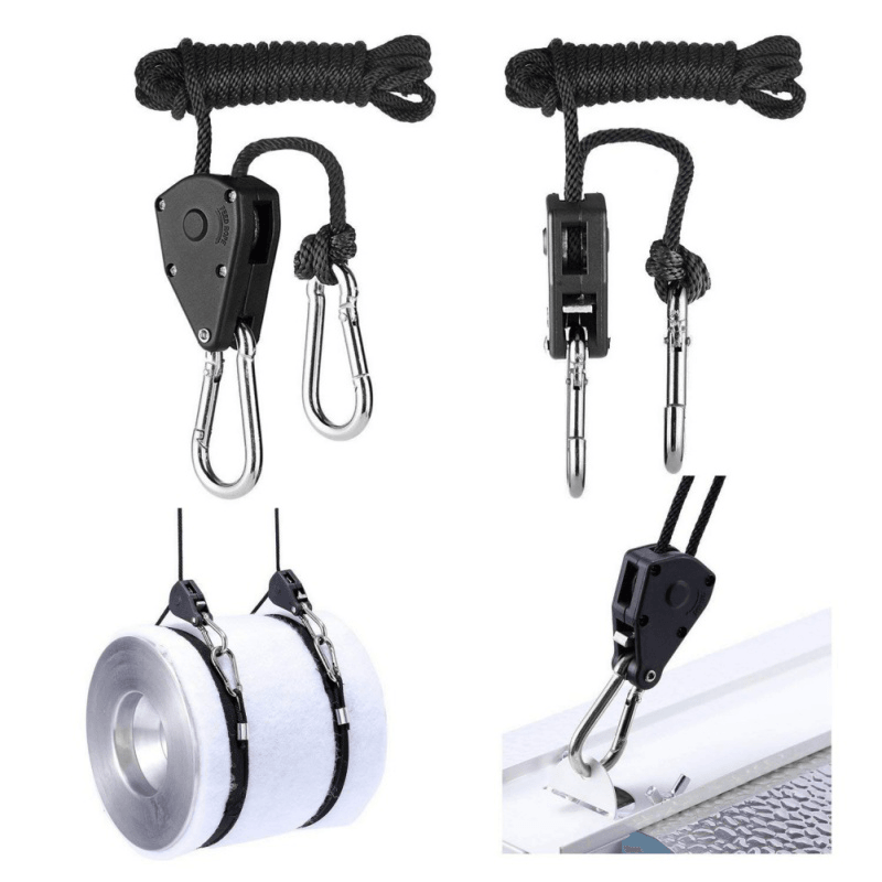 2 Pcs Pendant Hook Pulley Rope Climbing Pulley EDC Camping Portable Survival Tool - MRSLM