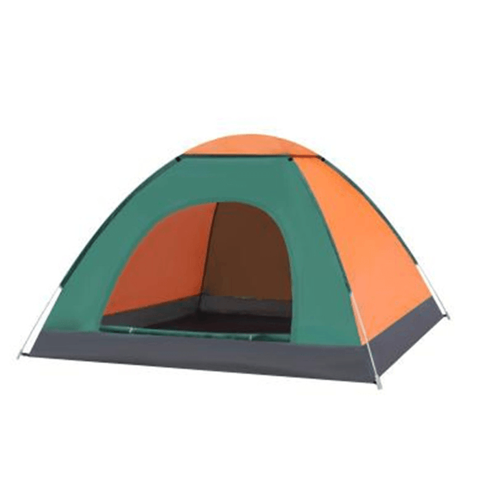 3-4 Person Automatic Camping Tent Double Door Tent Anti-Uv Sun Shade Canopy Outdoor Beach Hiking Fishing Tent 79 X 79 X 49 Inches - MRSLM