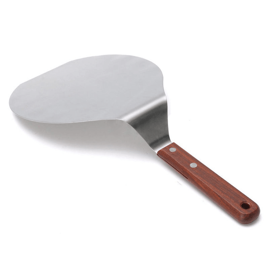 13 Inch Stainless Steel Pizza Plate Spatula Peel Shovel Cake Lifter Holder Baking Tool - MRSLM