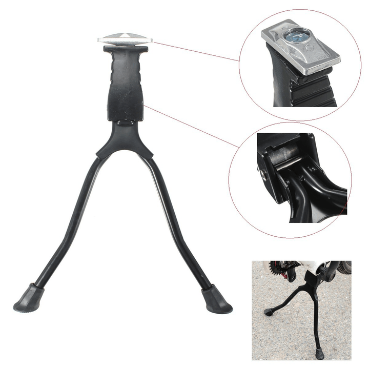 Double Leg Side Stand Bike Support Kick Kickstand Spring Center Bicycle Cycle Stand - MRSLM