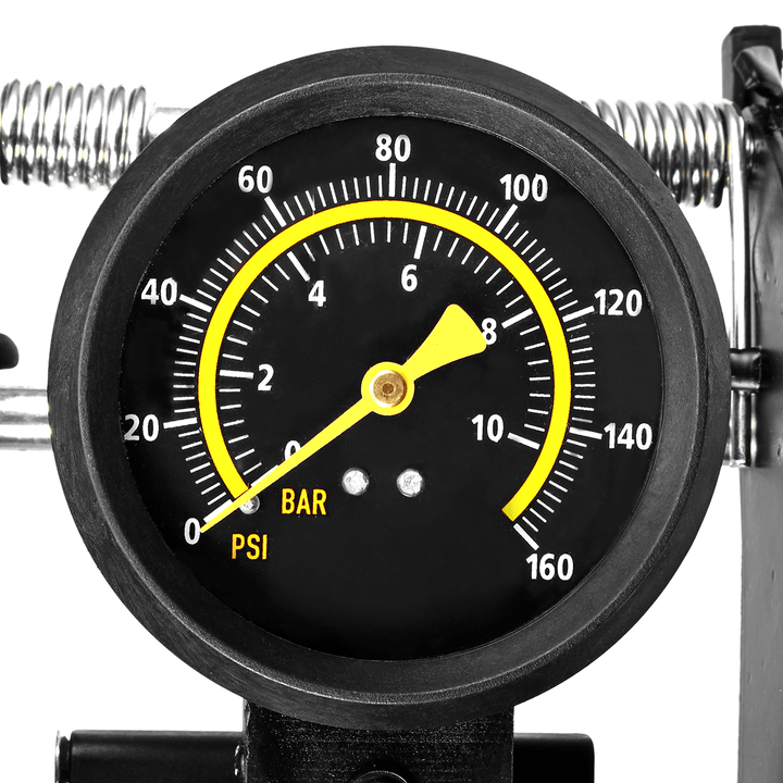 160PSI Audew Dual Cylinder Double Barrel Foot Air Pump with Air Pressure Gauge Manometer - MRSLM