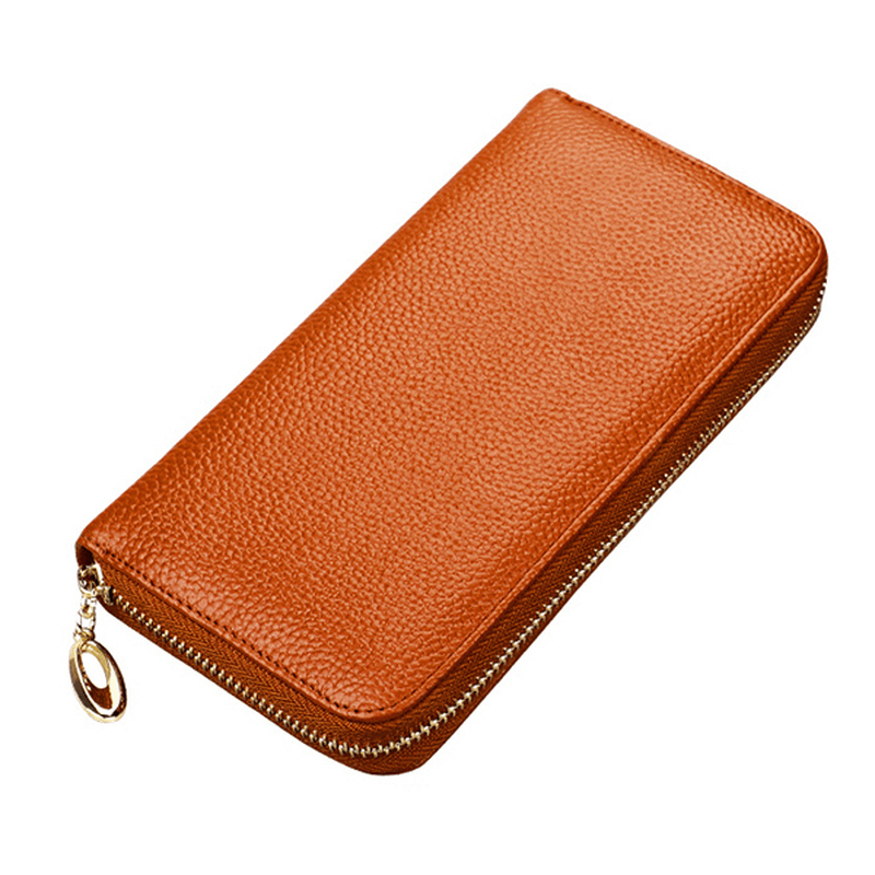 RFID Antimagnetic Genuine Leather Multi-Function Wallet - MRSLM