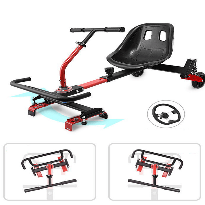 Two-Wheeled Balance Bike Frame One-Piece Frame Shock-Absorbing Metal Bracket Adjustable Direction Children'S Scooter Go-Kart Frame - MRSLM