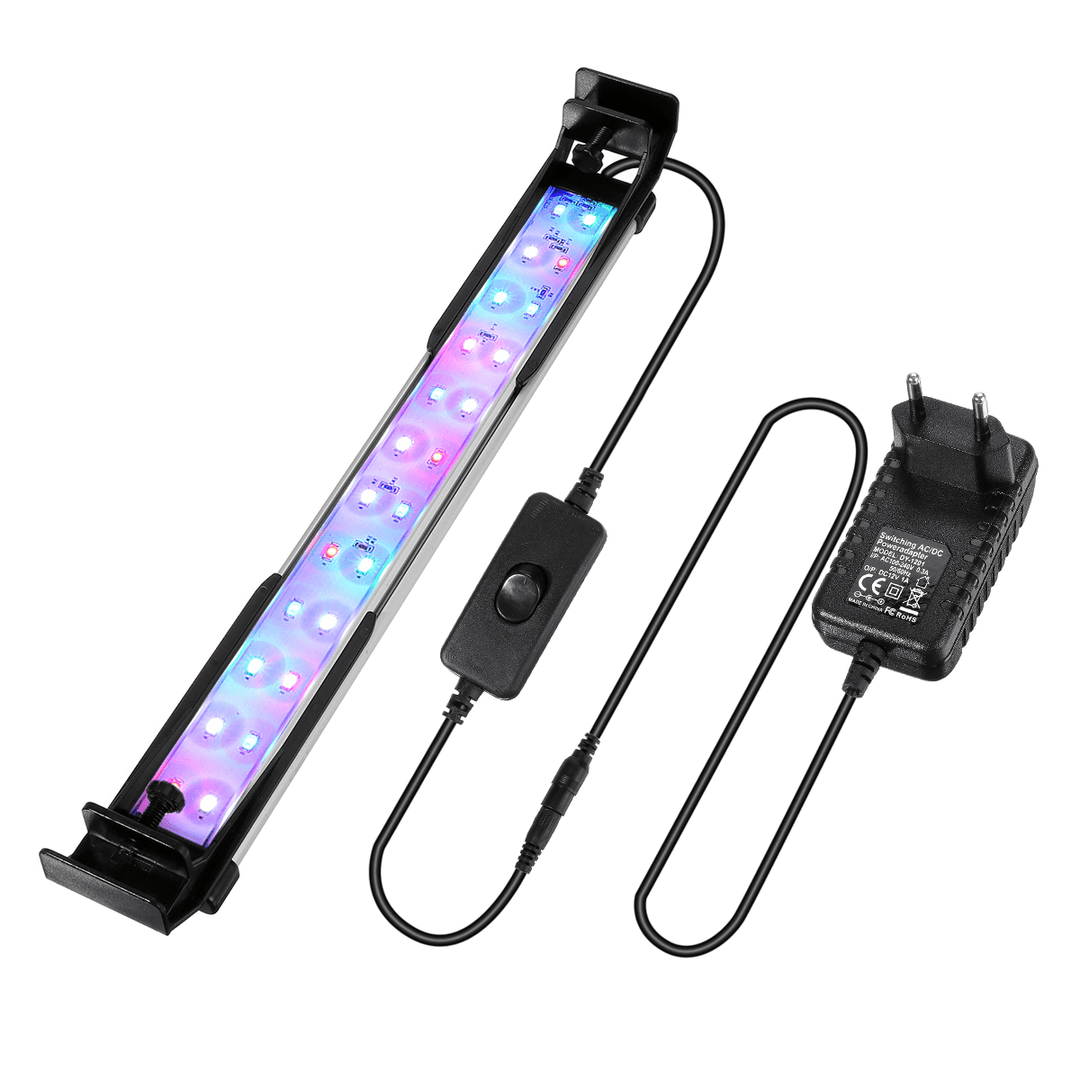 32CM 24LED RGB Aquarium Fish Tank Light 2 Modes Double Drainage Water Grass Lamp - MRSLM