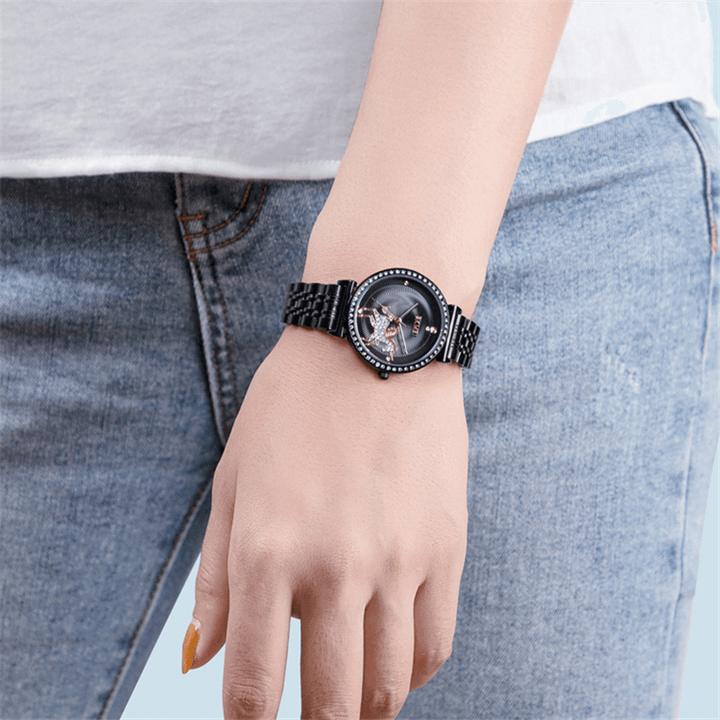 SKMEI 1686 Elegant Women Watch Fashion Casual Steel Strap Waterproof Female Quartz Watch - MRSLM