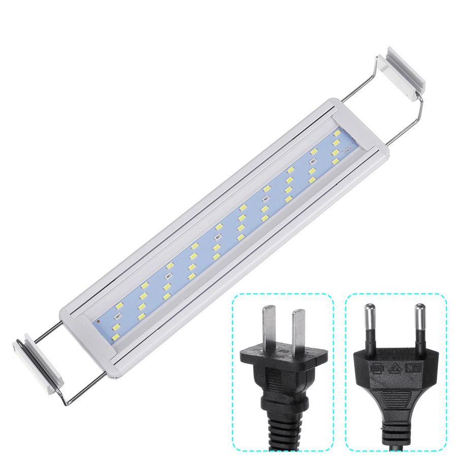 8W LED Fish Tank Light 30CM Aquarium Bracket Clip Light Aquarium Lighting Extendable Aquatic Plant Light for 30-40Cm Fish Tank - MRSLM