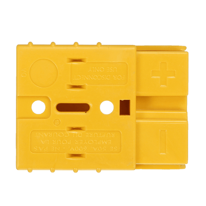 2Pcs 50A DC12/24V Anderson Style Plug Connectors Anderson Power Plug 4X Terminals Yellow - MRSLM