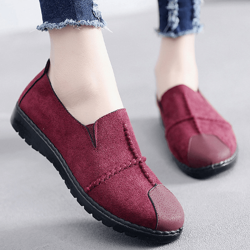 Women Casual Suede Soft Sole Loafers - MRSLM