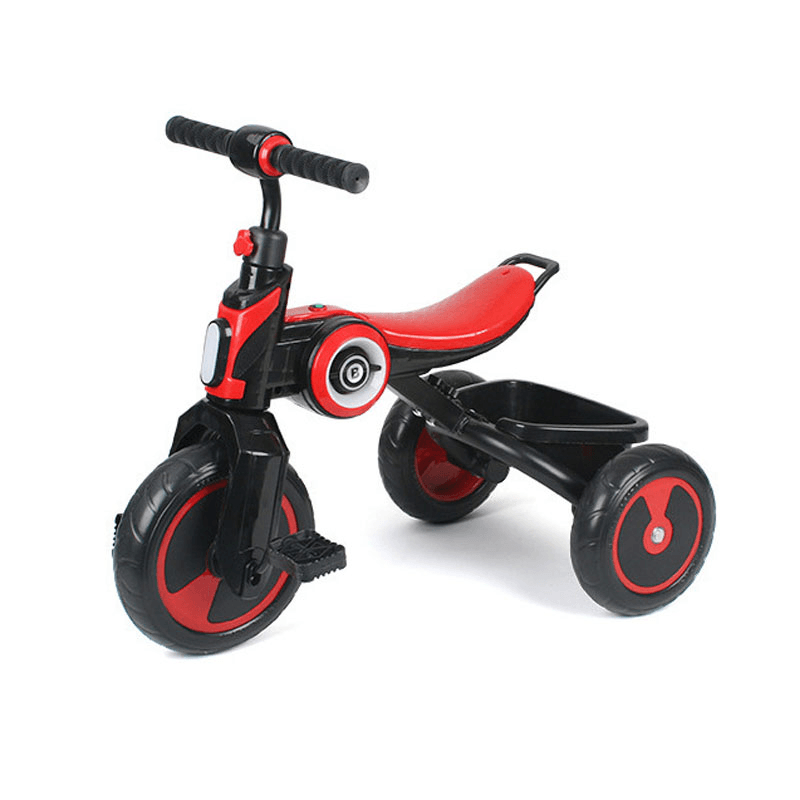 Children'S Tricycle Music Lights Non-Slip Stable Scooter Children'S Balance Car Kid'S Gifts Toys - MRSLM