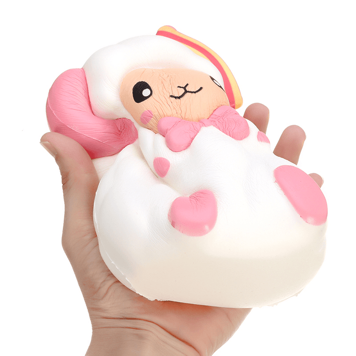 Squishyshop Huge Strawberry Sheep Squishy 19CM Jumbo Slow Rising Collection Gift Decor Giant Toy - MRSLM