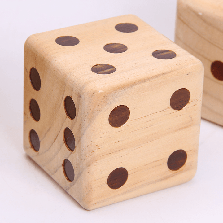 9Cm Big Dice, Hot Stamping Points, Color Garden Fun, Large Dice Dice, Wooden Dice - MRSLM