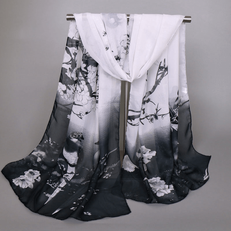 Chiffon Printed Chiffon Scarf for Women - MRSLM