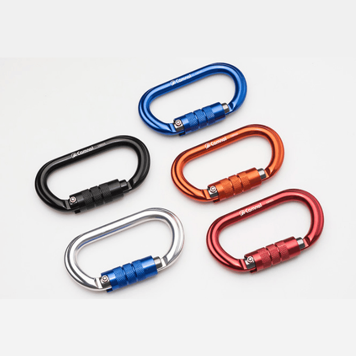 CAMNAL Aluminum Alloy Carabiner O Shape Buckle Outdoor Climbing Hunting Hanging Buckle - MRSLM