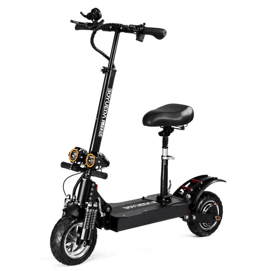 BOYUEDA Q7-2 19AH 52V 3200W Dual Motor Folding Electric Scooter 10Inch 60Km/H Top Speed 40-50Km Mileage Range Max Load 200Kg - MRSLM