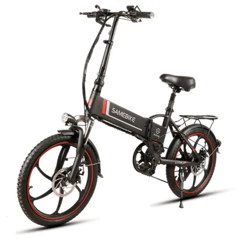 Samebike XW-20LY 10AH 48V 350W 20 Inch Smart Folding Electric Bicycle 35Km/H Max. Speed 70Km Mileage Max Load 120Kg E-Bike - MRSLM