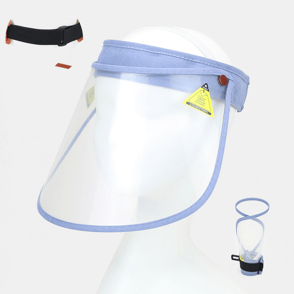 Transparent Dustproof Cap Portable Big Brim Cover Face Hat Empty Top Hat - MRSLM